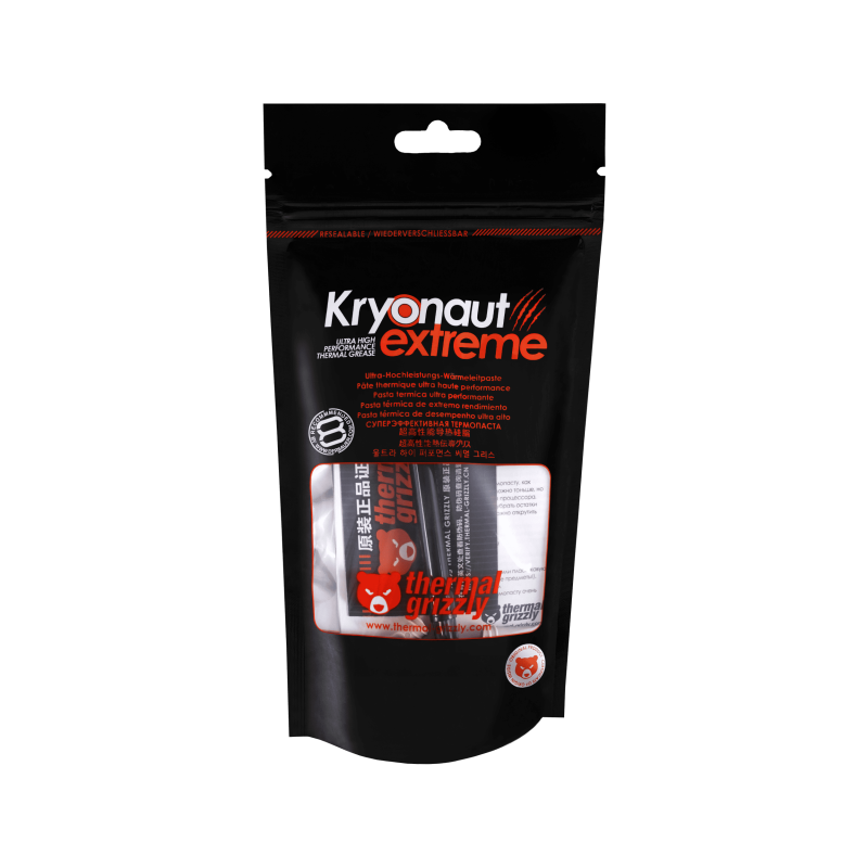 Grizzly Thermal Paste kryonaut extreme 1g Ultra High Performance Grizzly Thermal Paste kryonaut extreme 1g Ultra High Performance